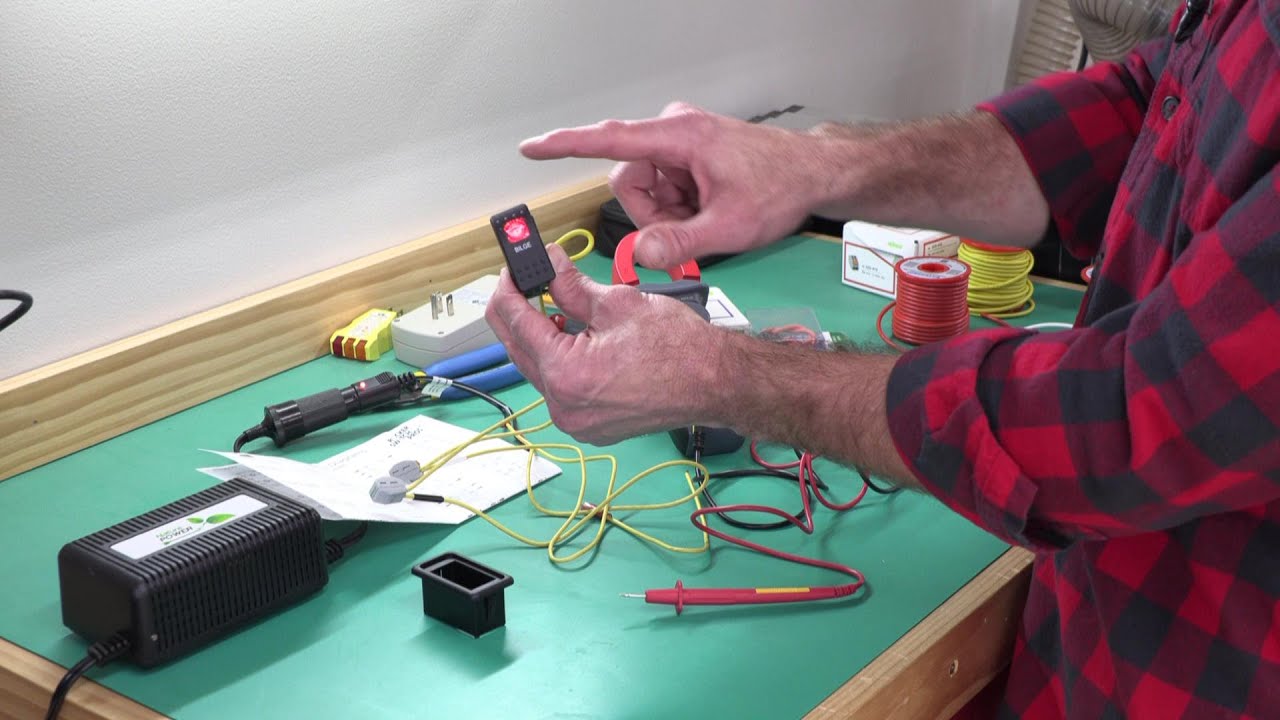 Wiring a Lighted Switch in Our RV - Switch OFF / Light ON - for a