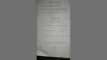 AP Degree 1st year 1st semester Computer Science.. question paper 2023..