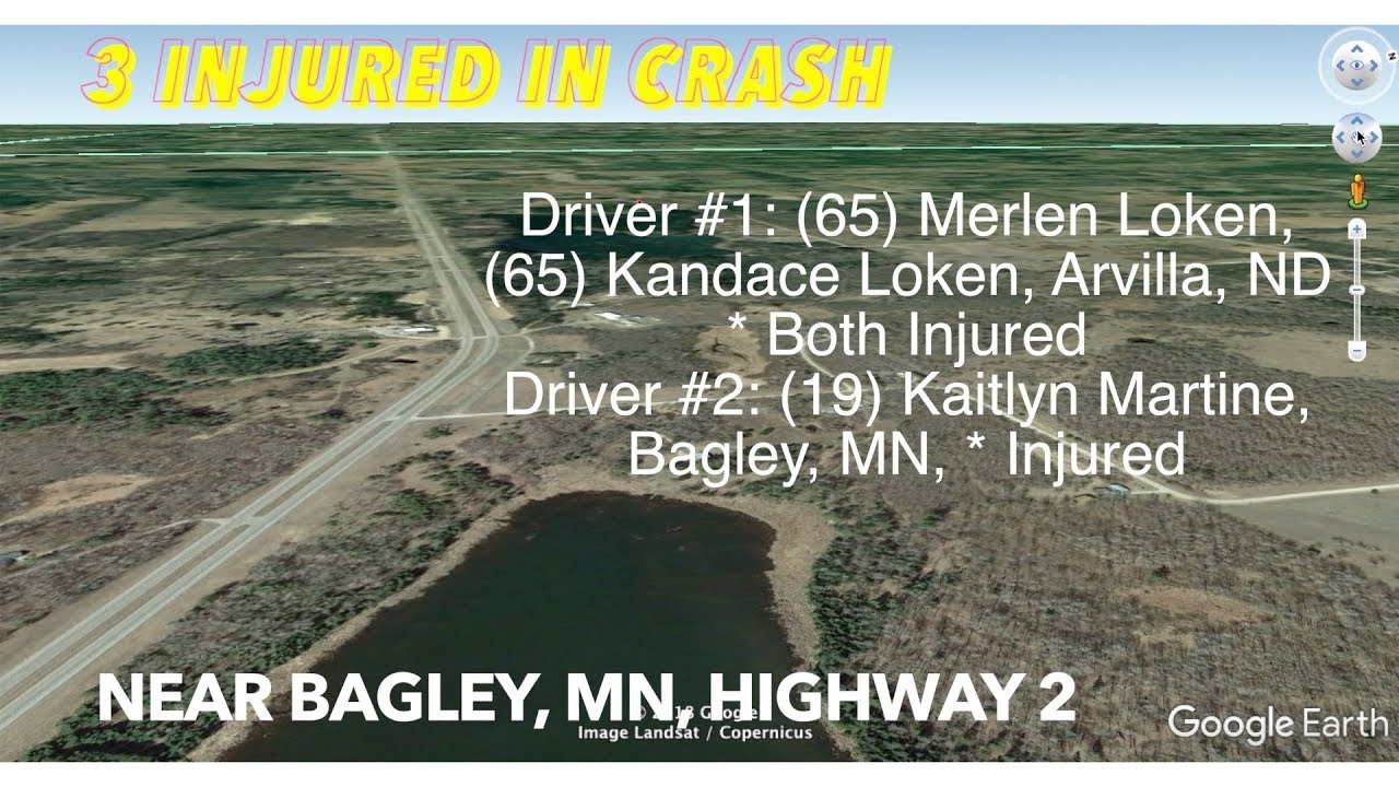 Three Injured In 2Vehicle Crash Near Bagley, Minnesota YouTube