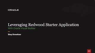 Leverage the Redwood Starter App Template in Visual Builder