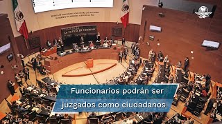 Senado aprueba la Ley Federal de Juicio Político por unanimidad y regresa a San Lázaro