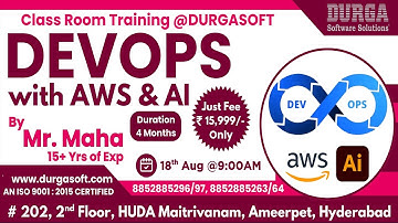 DEVOPS with AWS & AI Class Room Training @ DURGASOFT