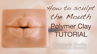 How to sculpt the Mouth - OOAK Polymer Clay Tutorial - Sculpting Particulars 2