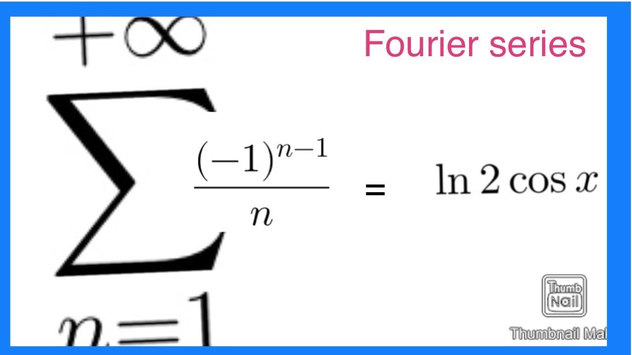 Complex analysis Fourier series of log(cosx) - YouTube