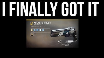 I FINALLY Got It: Ace of Spades [Destiny 2: Forsaken]