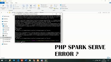 How to solve  Error on php spark serve ( codeigniter 4 )
