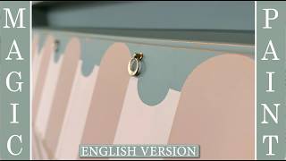 1- Restyling 1960s furniture: from old to modern with stencil and stripes #chalkpaint #diy #ElisaMP