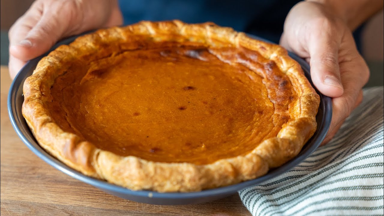 Tarte à la patate douce texture flan, elle est incroyable
