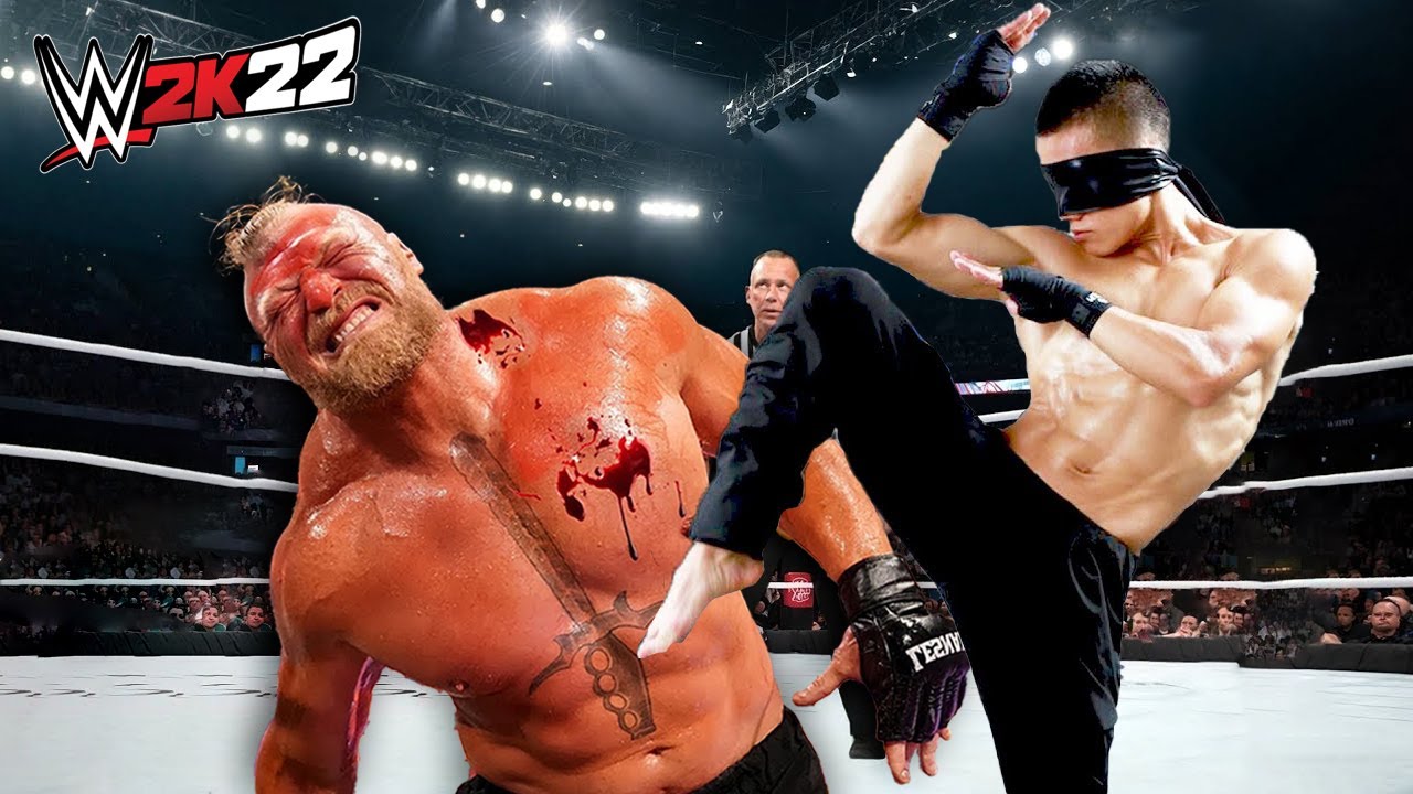 Brock Lesnar vs. Blind Master (WWE 2K22) - YouTube