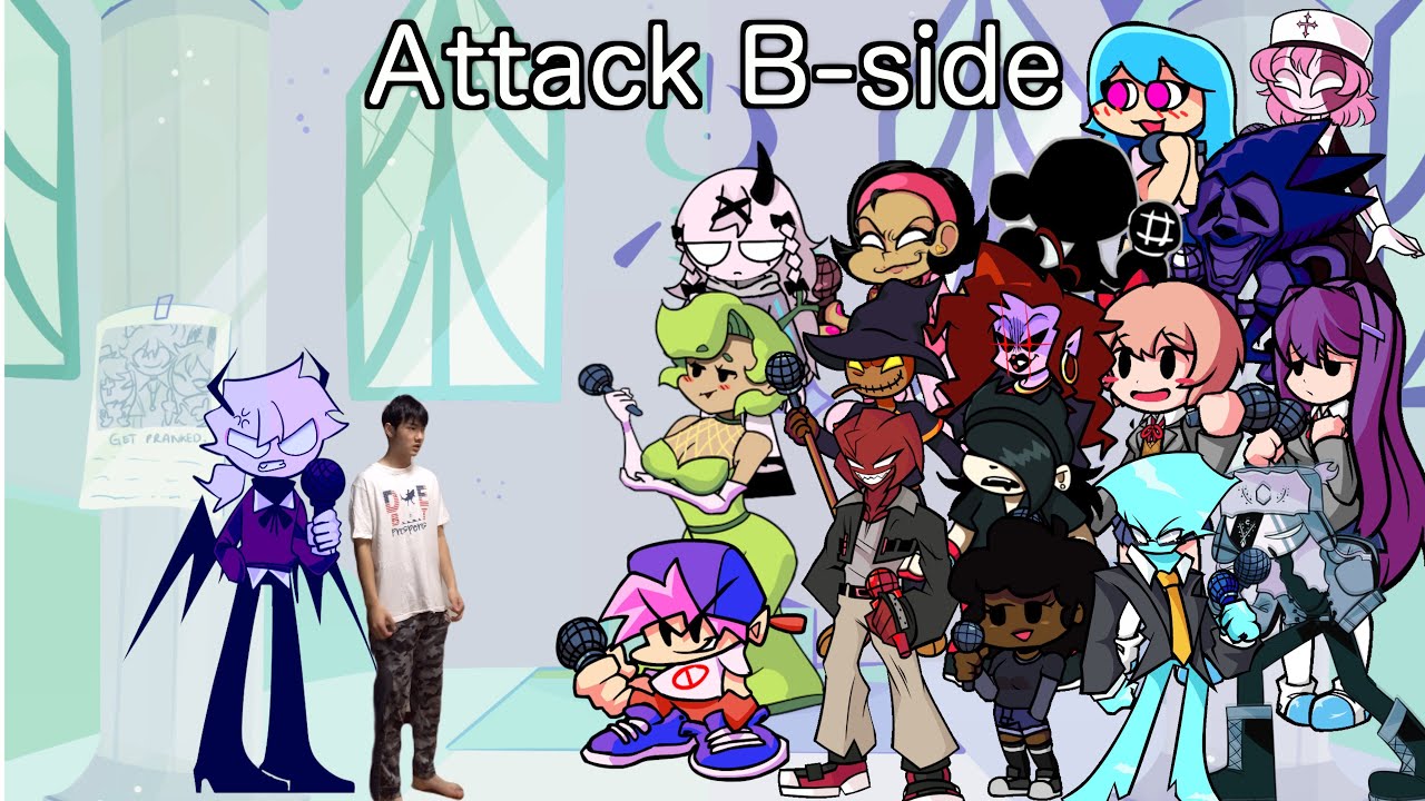 [100 subscribers!!] Friday Night Funkin' Attack B-side but everyone ...
