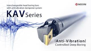 KAV Series - Interchangeable head boring bars with anti-vibration dampener system from KYOCERA
