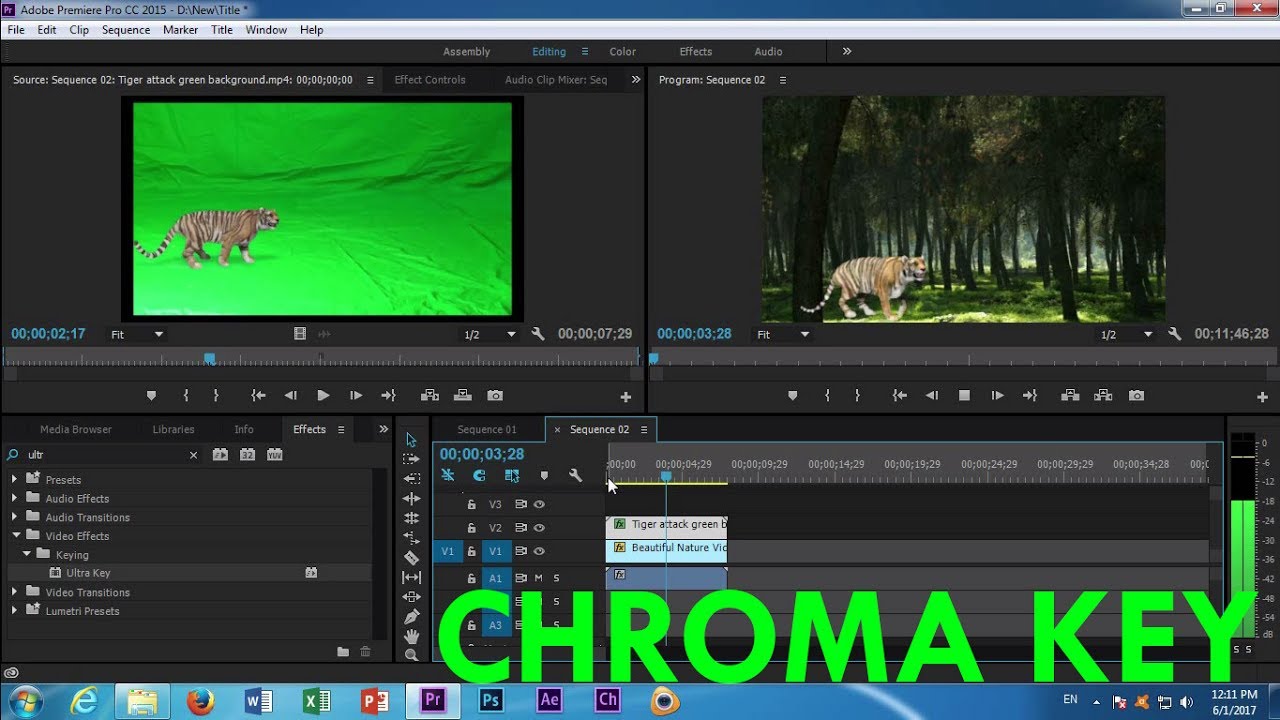 hitfilm pro chroma key