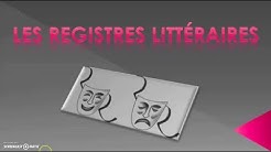 Les registres littéraires