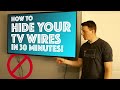 How To Hide Your TV Wires in 30 Minutes - DIY