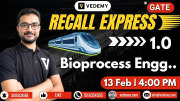 GATE Recall Express | Bioprocess Engineering | GATE BT | Sounak Sinhababu | Complete Recalling |