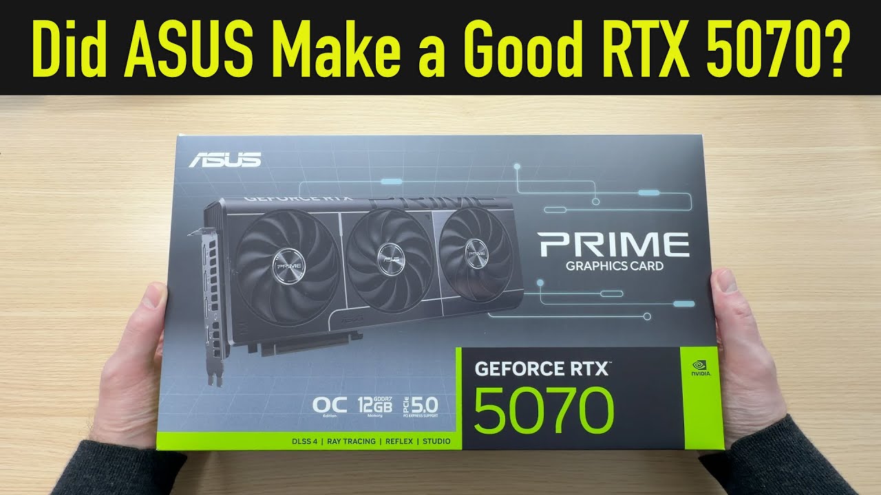 Шумная или тихая? Обзор ASUS PRIME RTX 5070 OC.