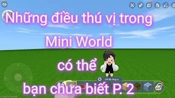 Những điều thú vị trong Mini World có thể bạn chưa biết P2