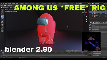 AMONG US *FREE* RIG FOR BLENDER | Endorite animations