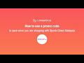 CupoNation Malaysia guide on how to use a Sports Direct promo code