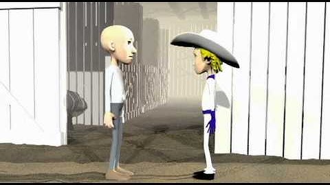 (my first 3d cartoon) - mind your own business - made in blender