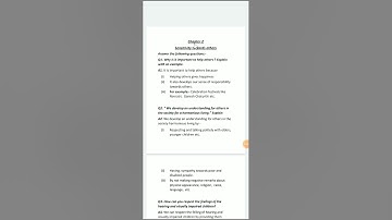 Grade 4 Social Science Lesson 2: Sensitivity Toward Others: Solution of Q D by Nita Joshi N.K.D.A.V