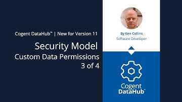 Security - Custom Data Permissions 3/4 - New for Cogent DataHub version 11