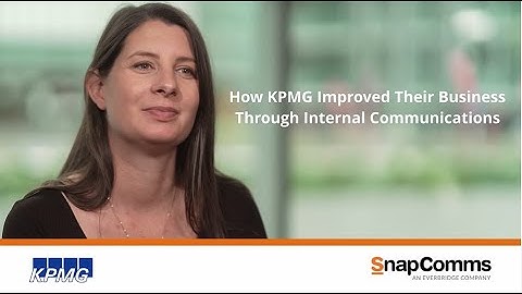 KPMG Customer Story - SnapComms