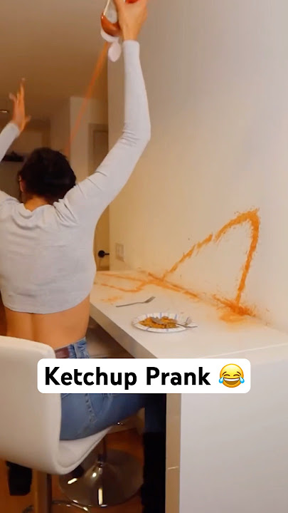 Ketchup Prank on Wife 😂 #Pranks #JoeySalads #ViralVideos
