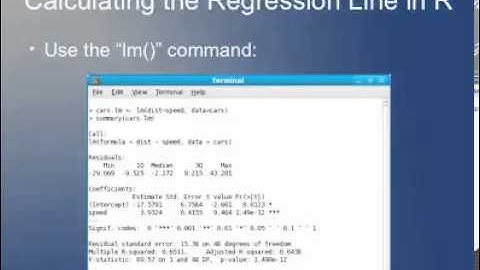 BIOS 610 2013, Lecture 24 - Introduction to Regression