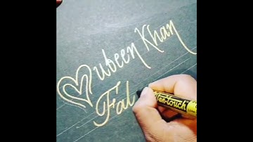 Mubeen Khan & Falak hand writing 👌#shorts #art