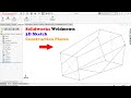 ✅ Solidworks Weldments 3D Sketch and Constuction Planes