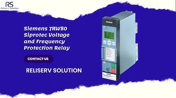 Siemens 7RW80 Siprotec Voltage and Frequency Protection Relay.