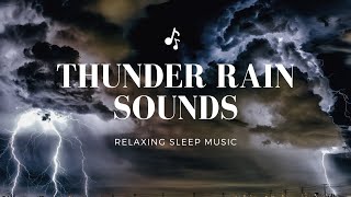 2 hours Heavy Rain and Thunder Harmony, sleeping music, relaxation and meditation