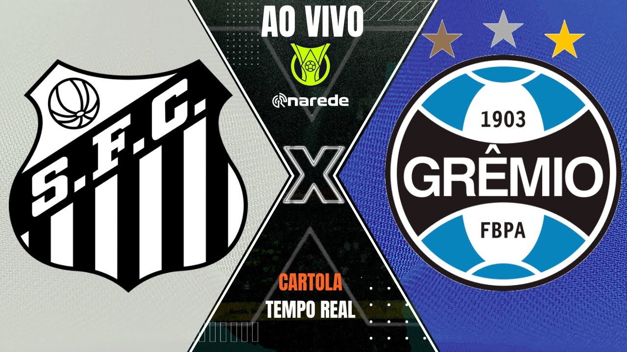 Assistir Santos x Grêmio ao vivo grátis 20/08/2023