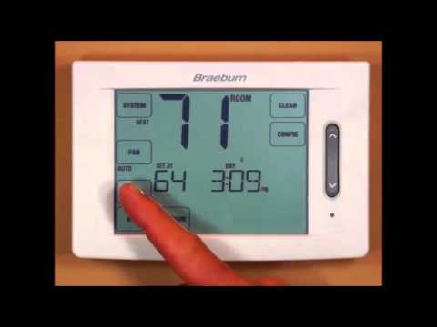 Braeburn Touchscreen Thermostat - Setting a 7-Day Program Schedule