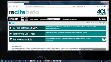 Analyze Your Citations with ReciteWorks.com