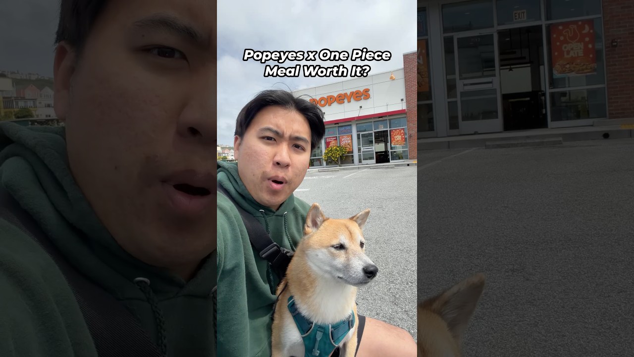 Trying Popeyes One Piece Meal 🏴‍☠️🍗