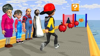 Scary Teacher 3D vs Squid Game Help Nick Choose His Body Style Part Queen Run Challenge