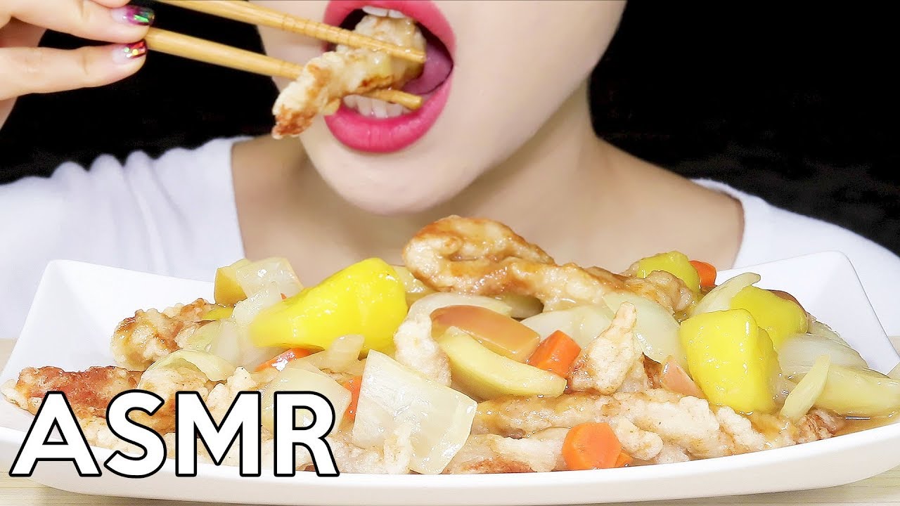 ASMR Sweet&Sour Pork TANGSUYUK 탕수육 리얼사운드 먹방 Eating Sounds