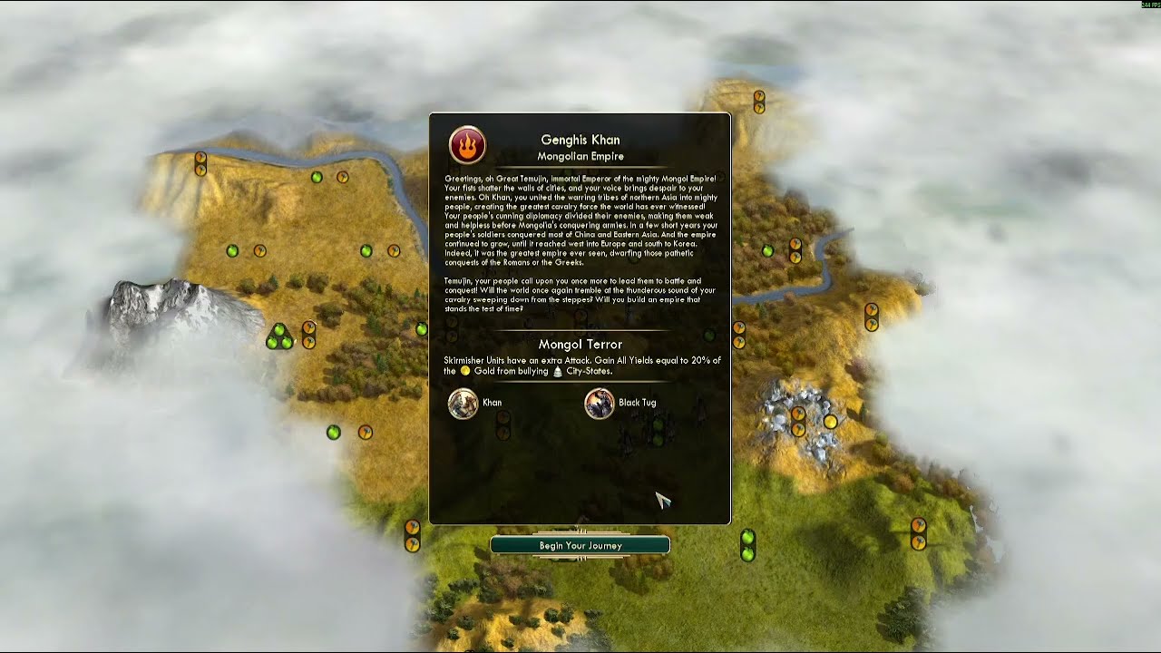 Civ5 Vox Populi game007 Mongol Furs pt1