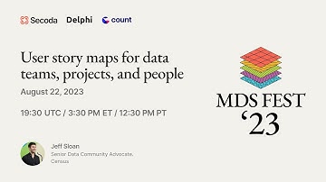User story maps for data teams, projects, and people ft. Jeff Sloan