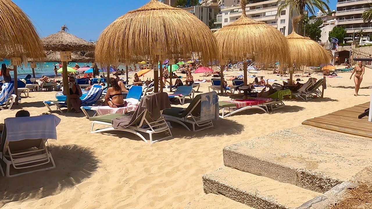 Crowded Beach in Mallorca 2025🏖️Cala Major 📷4K UHD