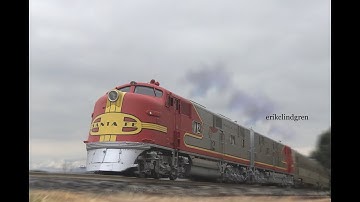 Santa Fe Railroad fun In O Scale 2 Rail