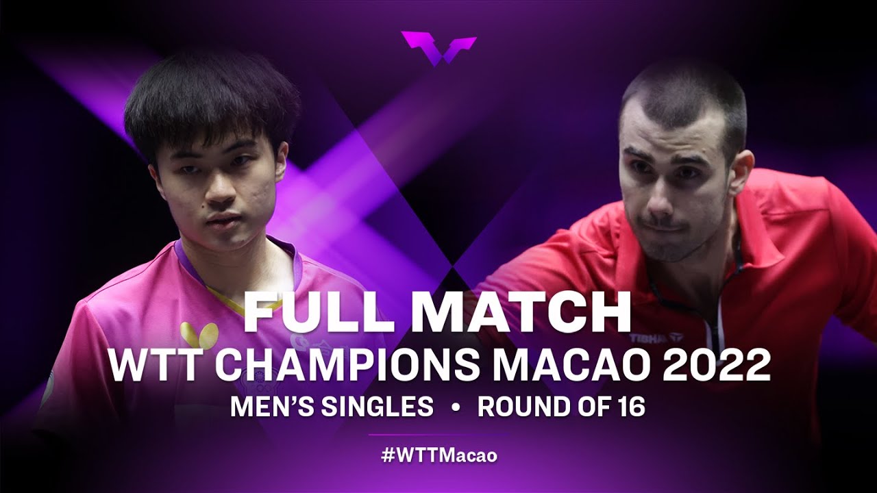 FULL MATCH Tomislav PUCAR vs LIN Yun-Ju MS R16 WTT Champions Macao 2022