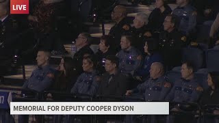 Pierce County Sheriff Paul Pastor honors fallen Deputy Cooper Dyson