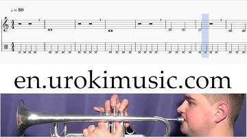 How to Play Trumpet Mary Had A Little Lamb C#1 S#1 L#4 Melody School Learn Class Course Tutorial She