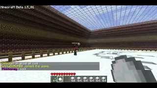 Minecraft spleefing on the creature server!