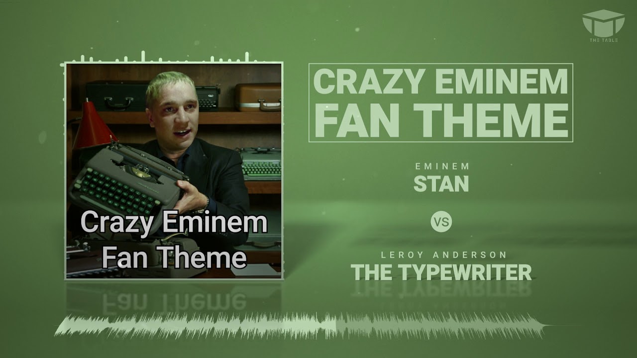 Crazy Eminem Fan Theme (Eminem vs. The Typewriter) YouTube