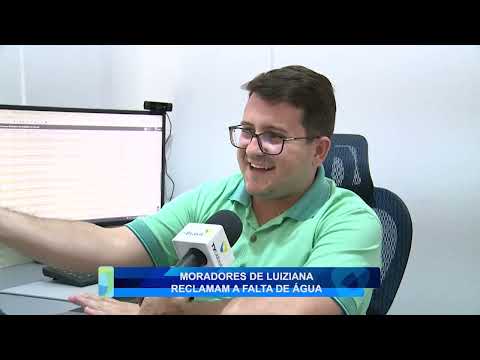 MORADORES DE LUZIANA RECLAMAM A FALTA DE ÁGUA