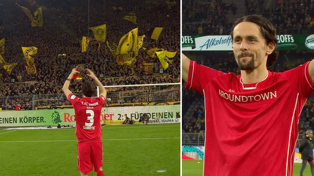 Dortmund S Yellow Wall Gives Neven Subotic Incredible Reception On His Return Youtube
